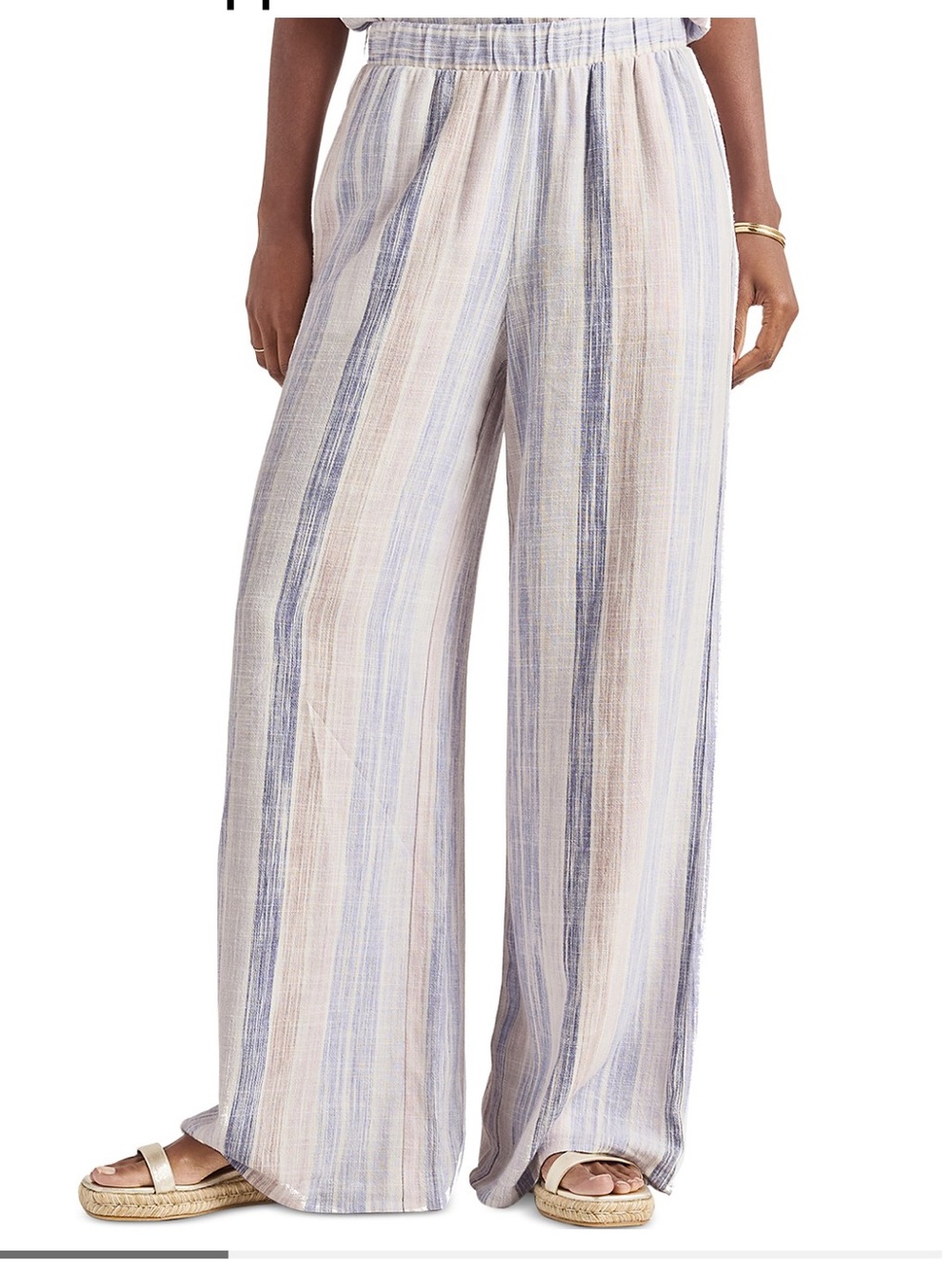 Splendid Jade Striped Linen Pants - Size Large - Worn Once!
